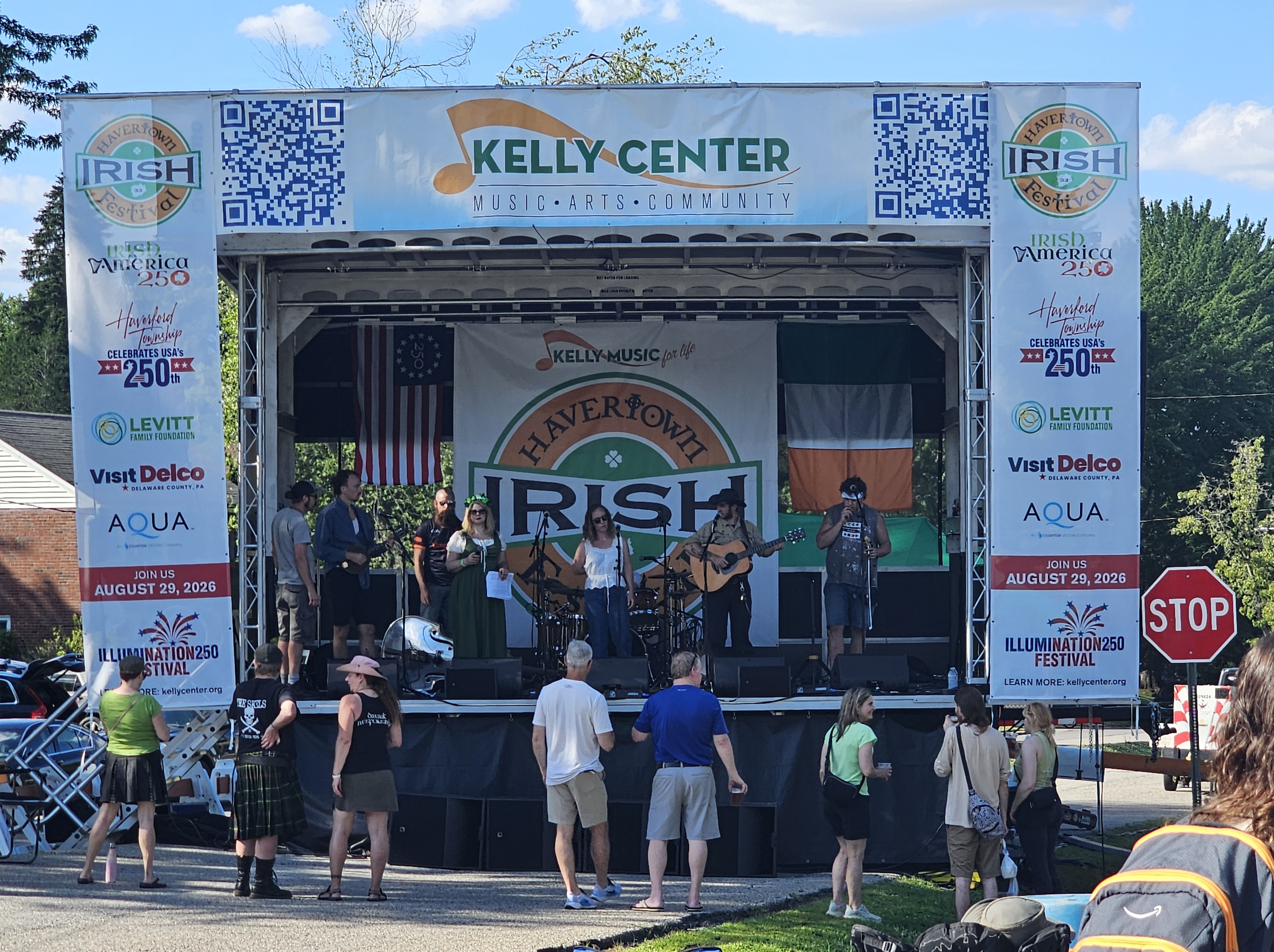 On Stage at the Havertown Irish Festival